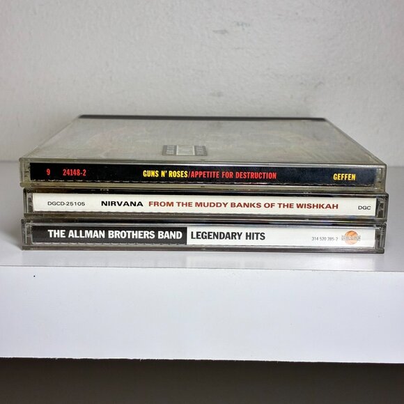 Lot of 3 Classic Rock Grunge CDs Nirvana, Guns N' Roses, The Allman Brothers - Picture 4 of 4